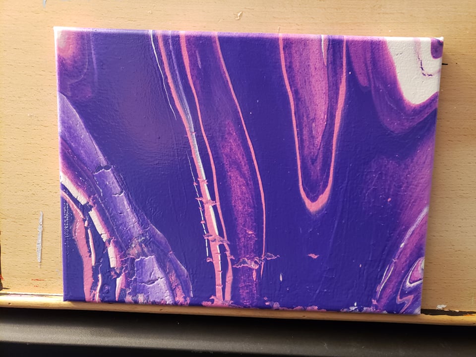 Purple and Pink Pour