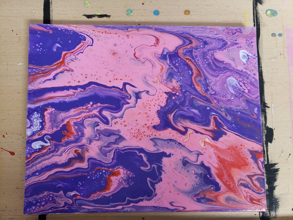 Pink and Purple Pour
