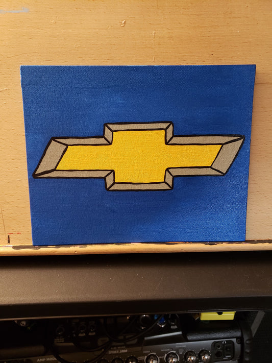 Chevy Bowtie with Metallic Blue