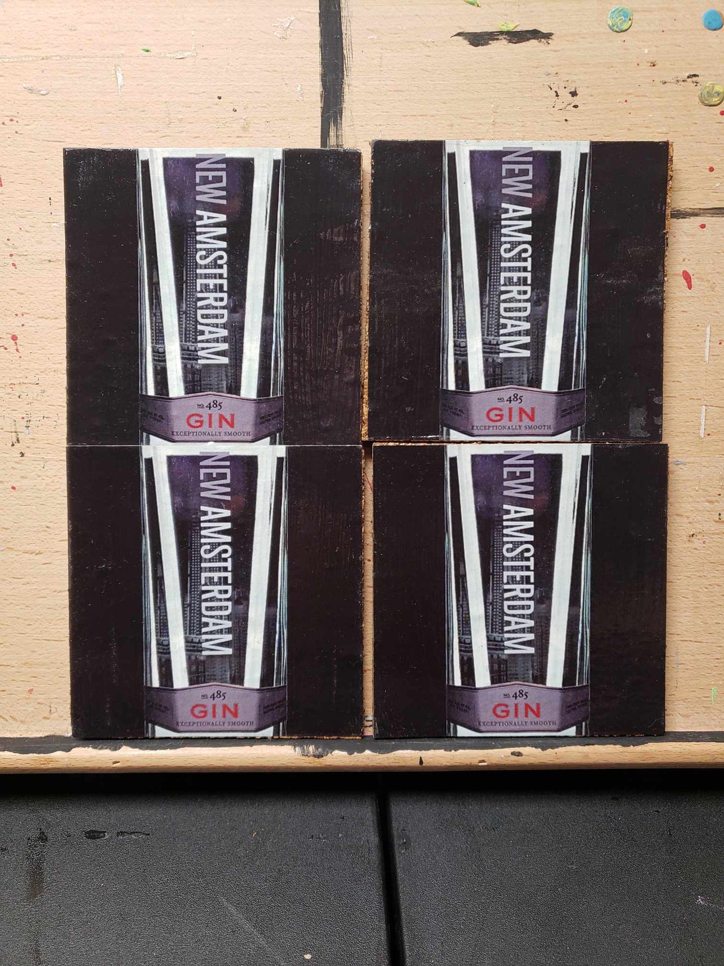 New Amsterdam Gin coasters