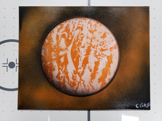 Orange and White Planet
