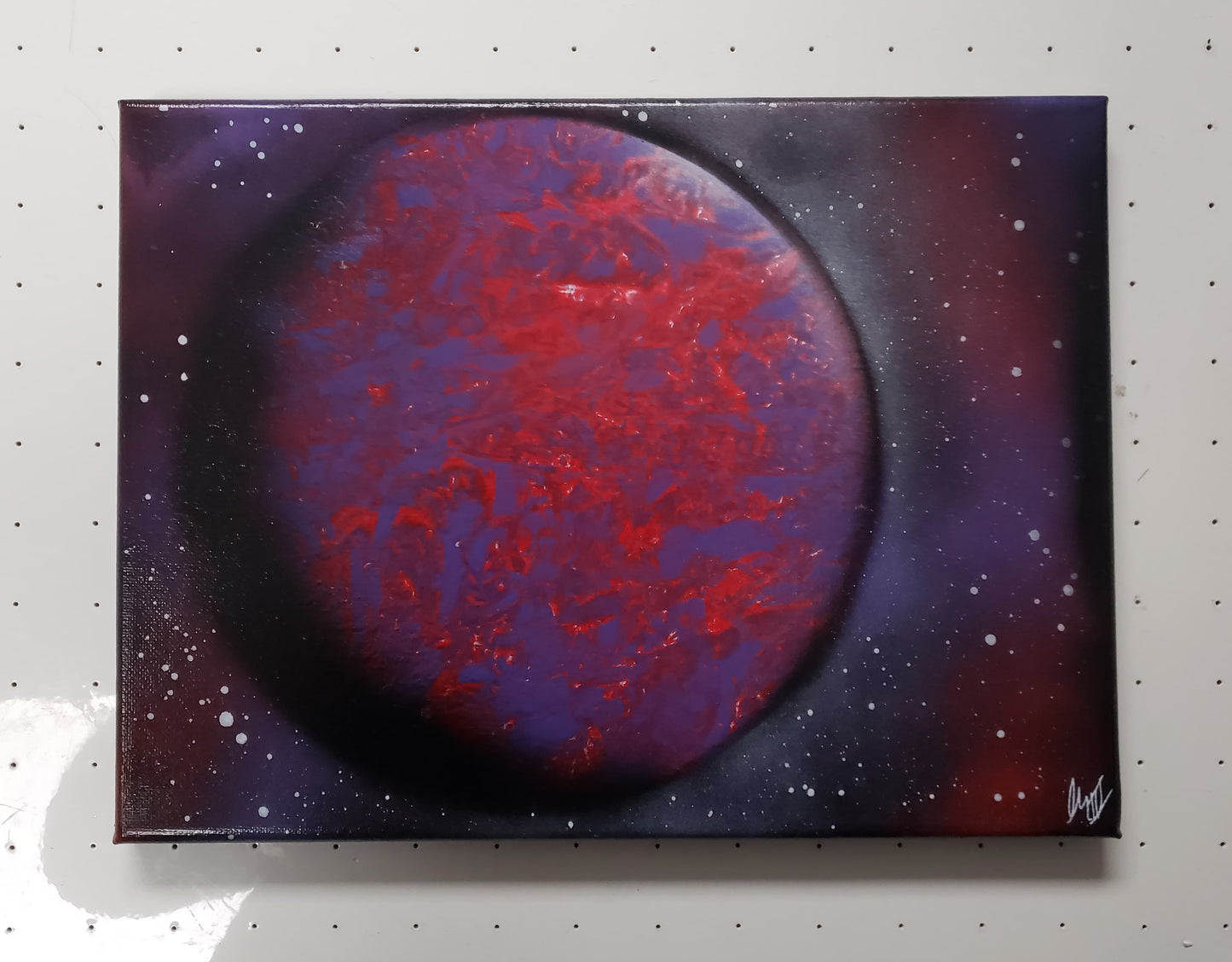 Purple and Red Planet