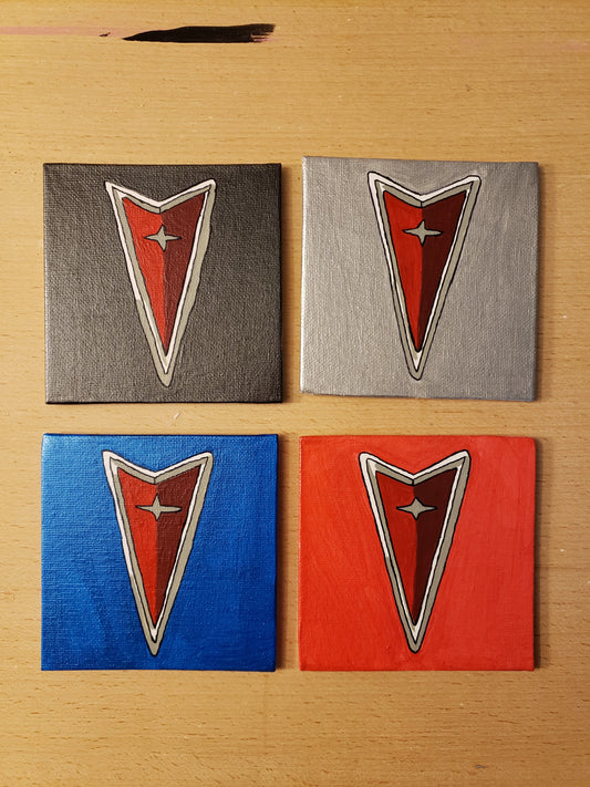 Pontiac Emblem coasters