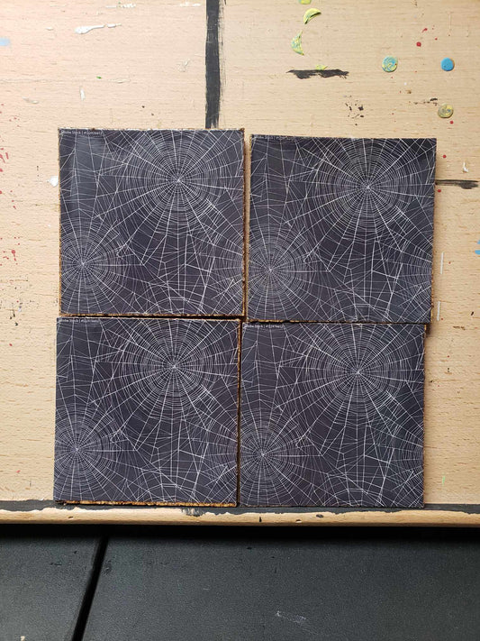 Spiderweb coasters