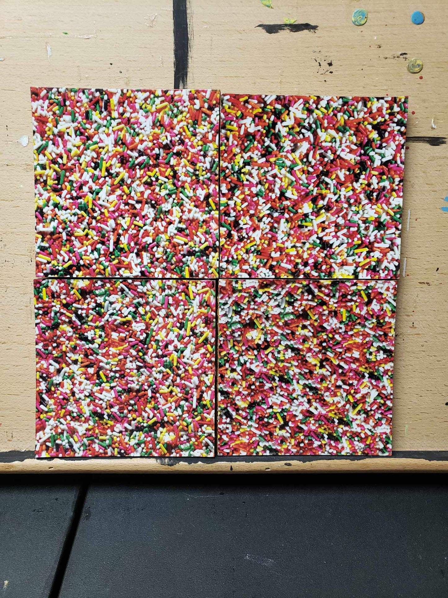 Sprinkle coasters