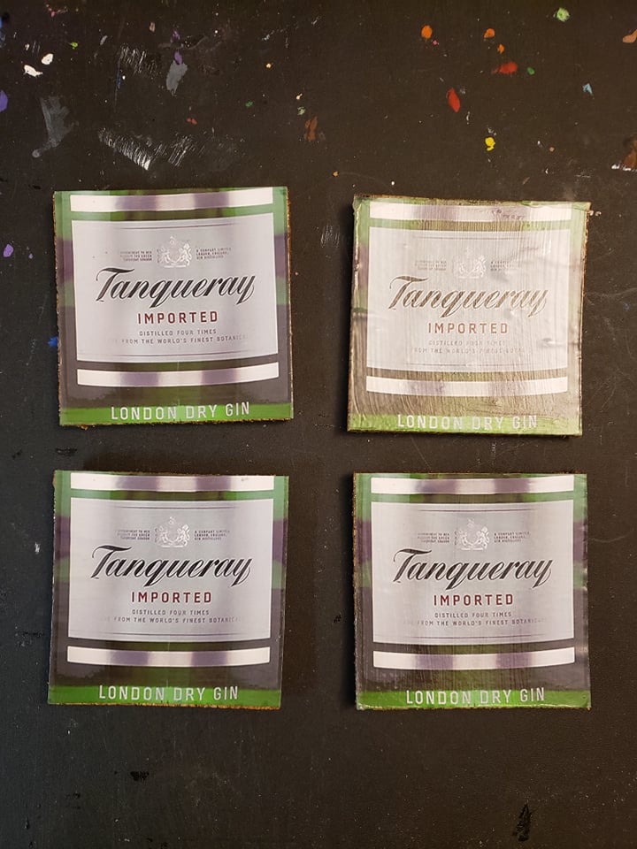 Tanqueray Gin coasters