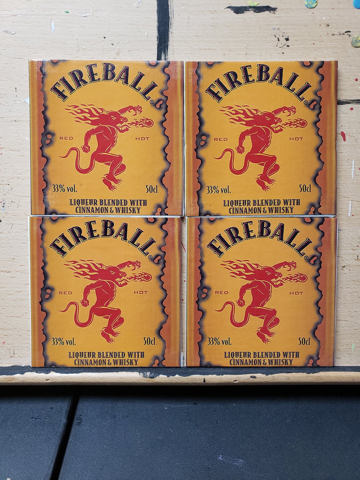 Fireball coasters