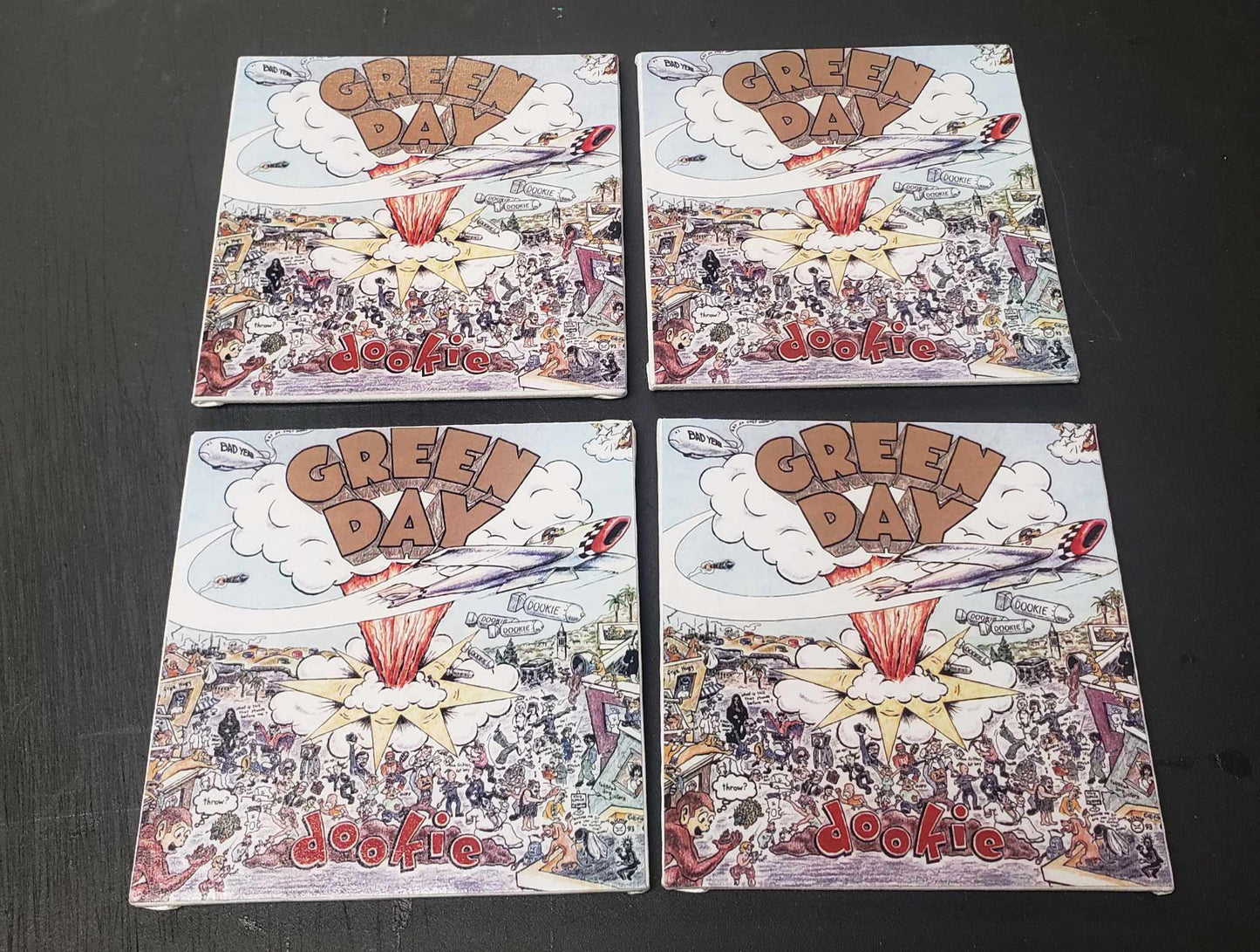 "Dookie" album coasters