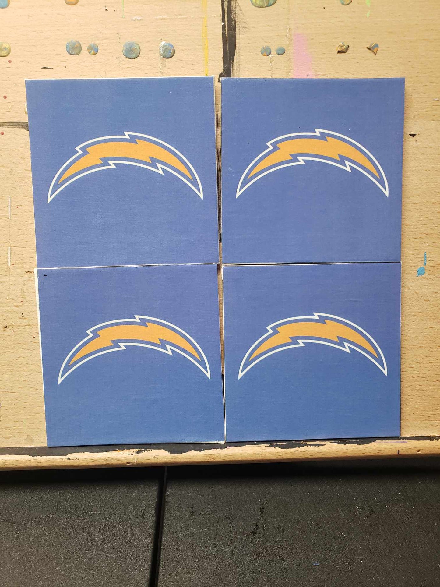 Los Angeles Chargers coasters