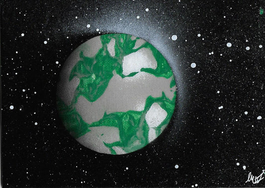 Green and Gray Planet