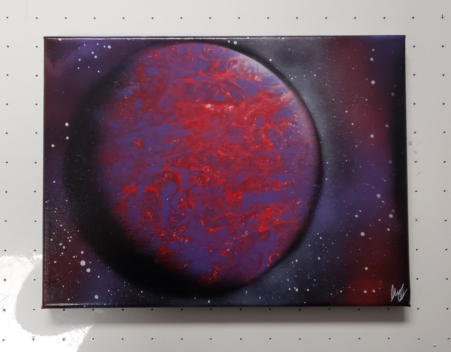 Purple and Red Planet