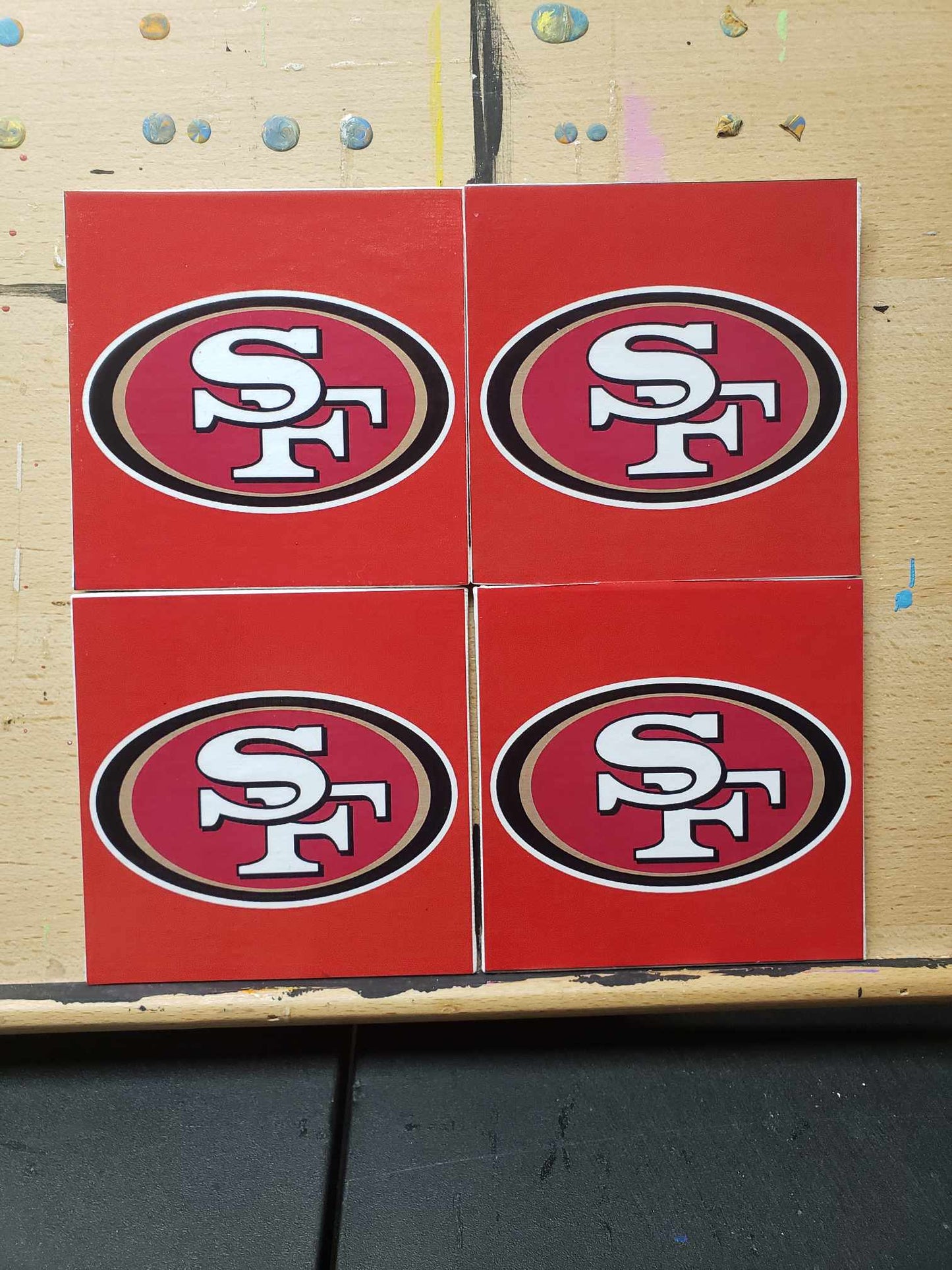 San Francisco 49ers coasters