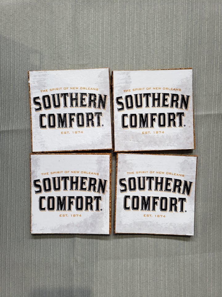 Southern Comfort coasters