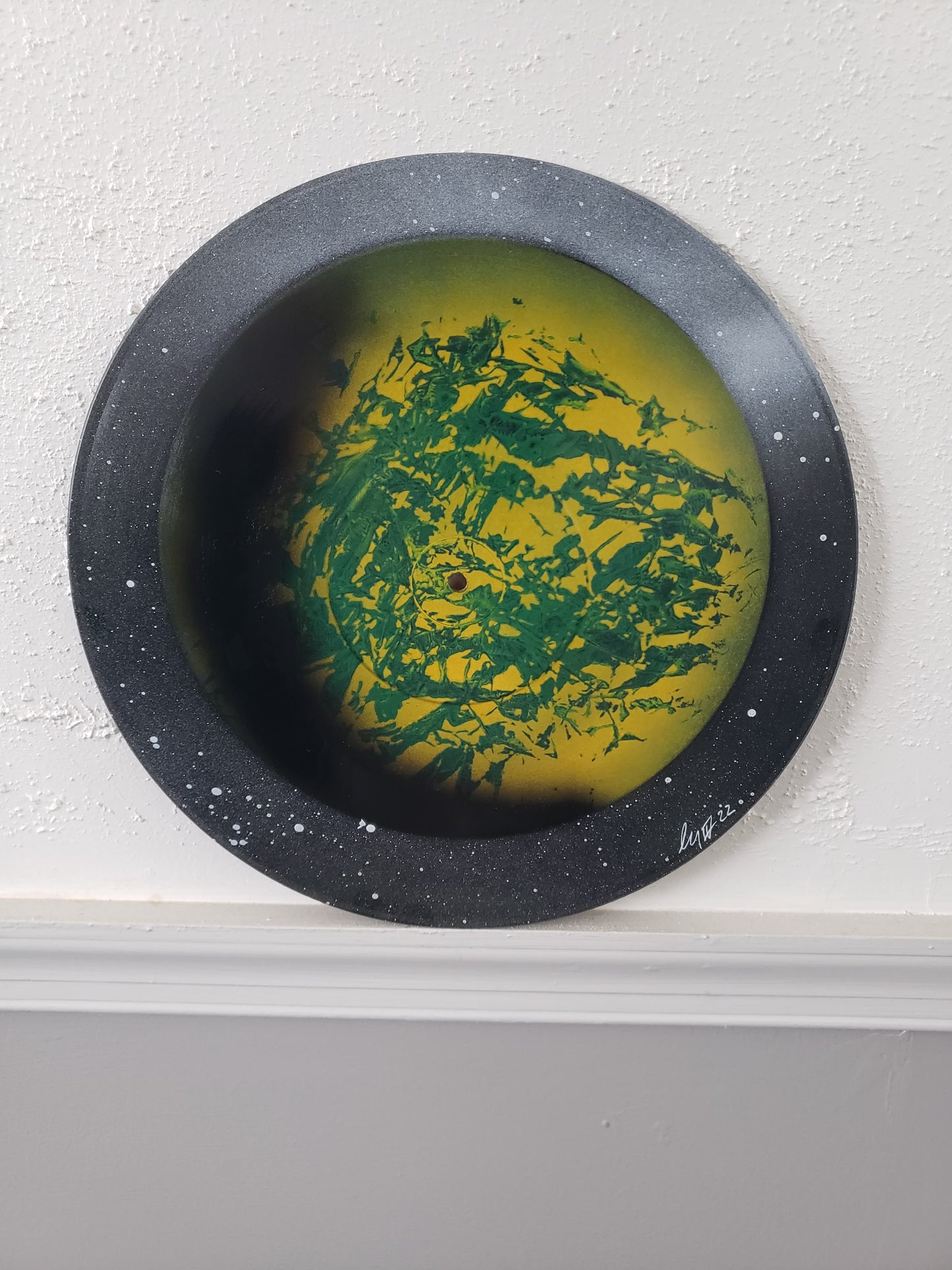 Yellow and Green Planet Vinyl