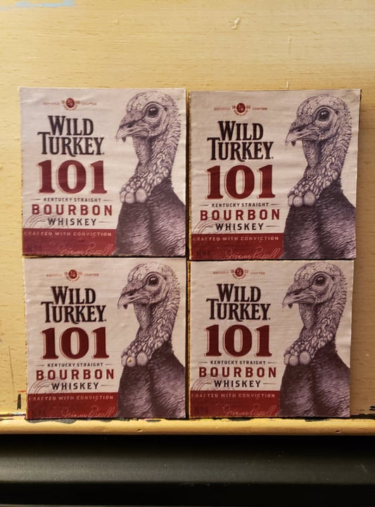 Wild Turkey 101 Bourbon coasters